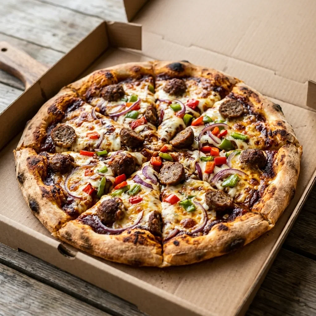 Pizza bbq meatballs large