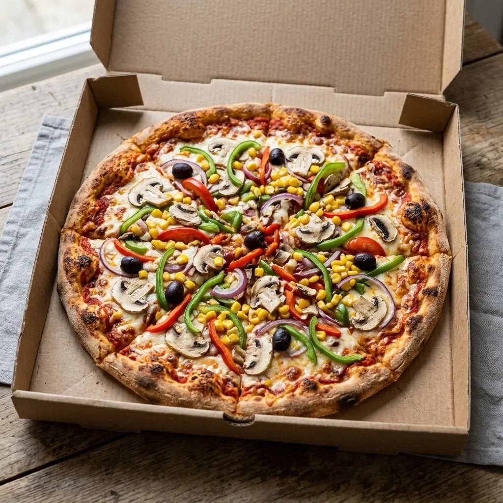 Pizza vegetariana large