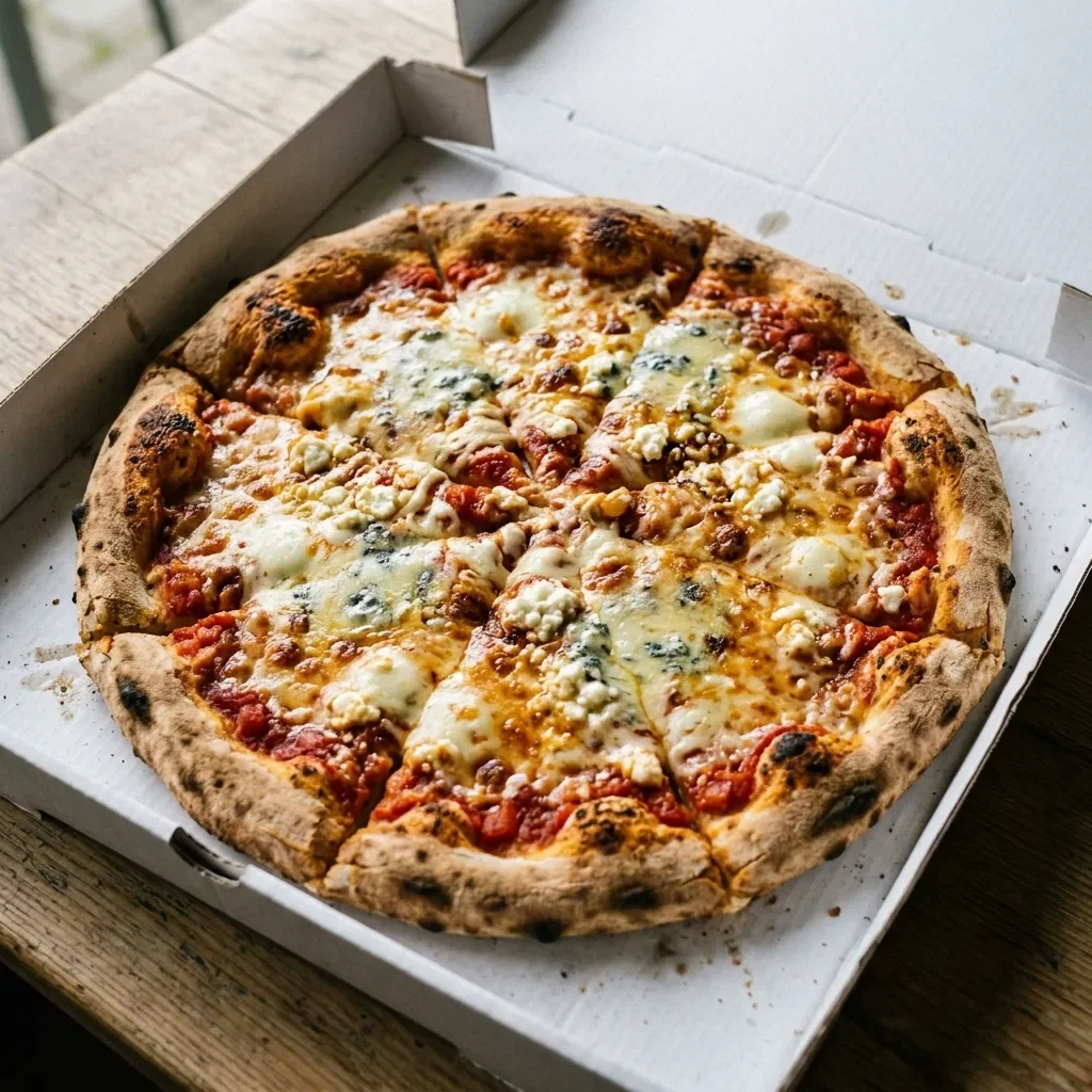 Pizza quattro formaggi large