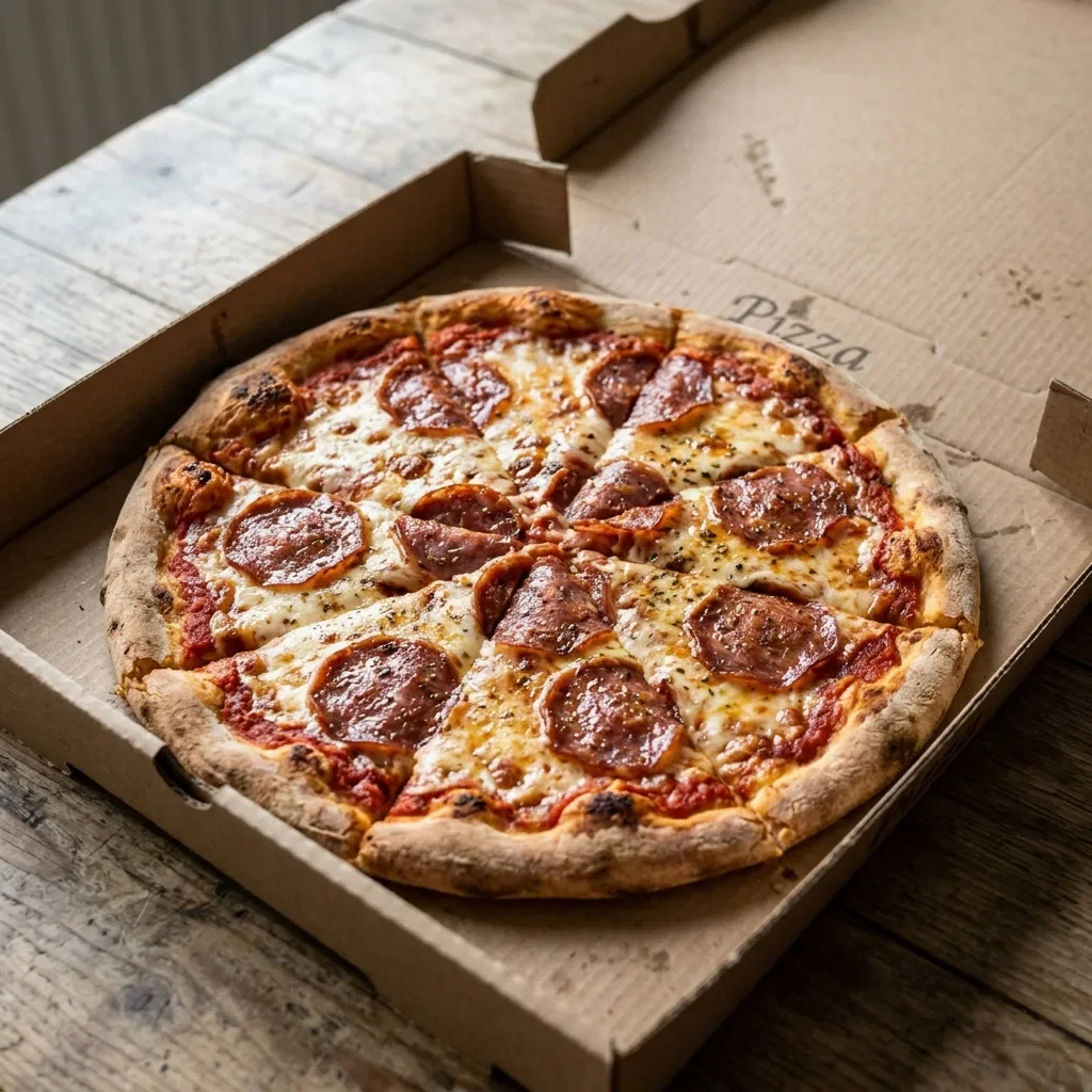 Pizza salami medium