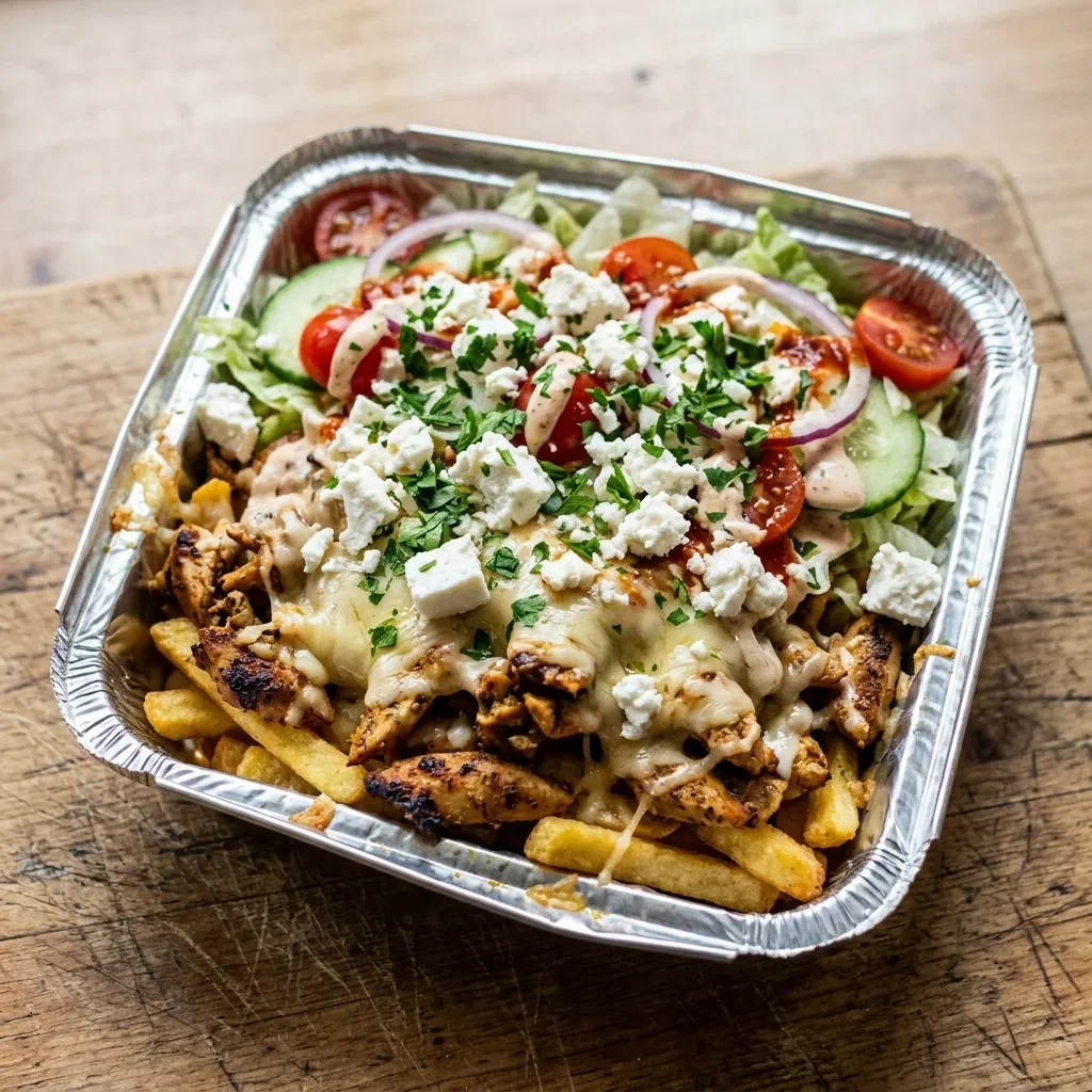 Kapsalon kip feta