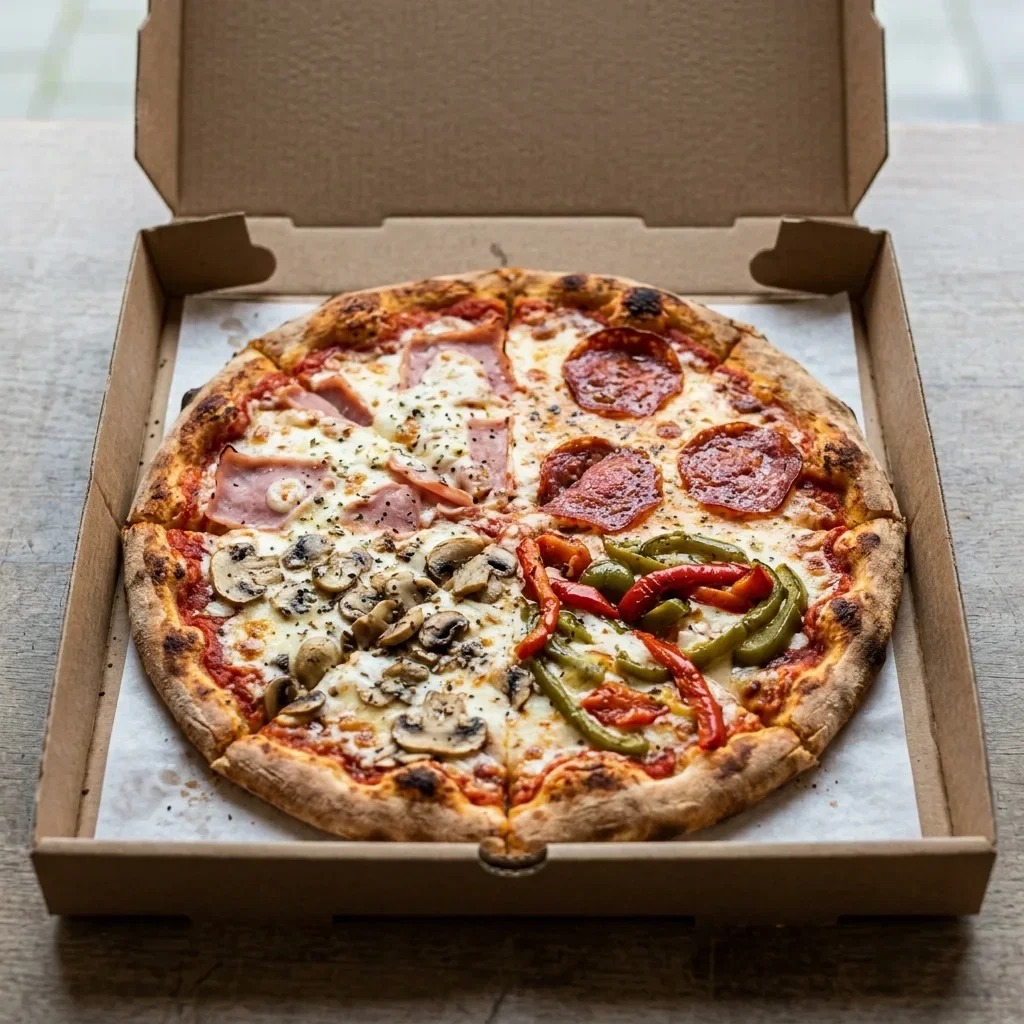 Pizza quattro stagioni medium
