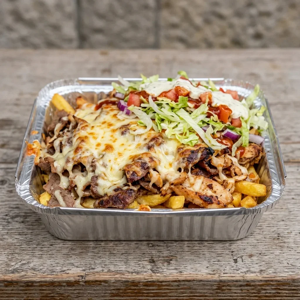 Kapsalon pita mix yaprak ( kalfsvlees)