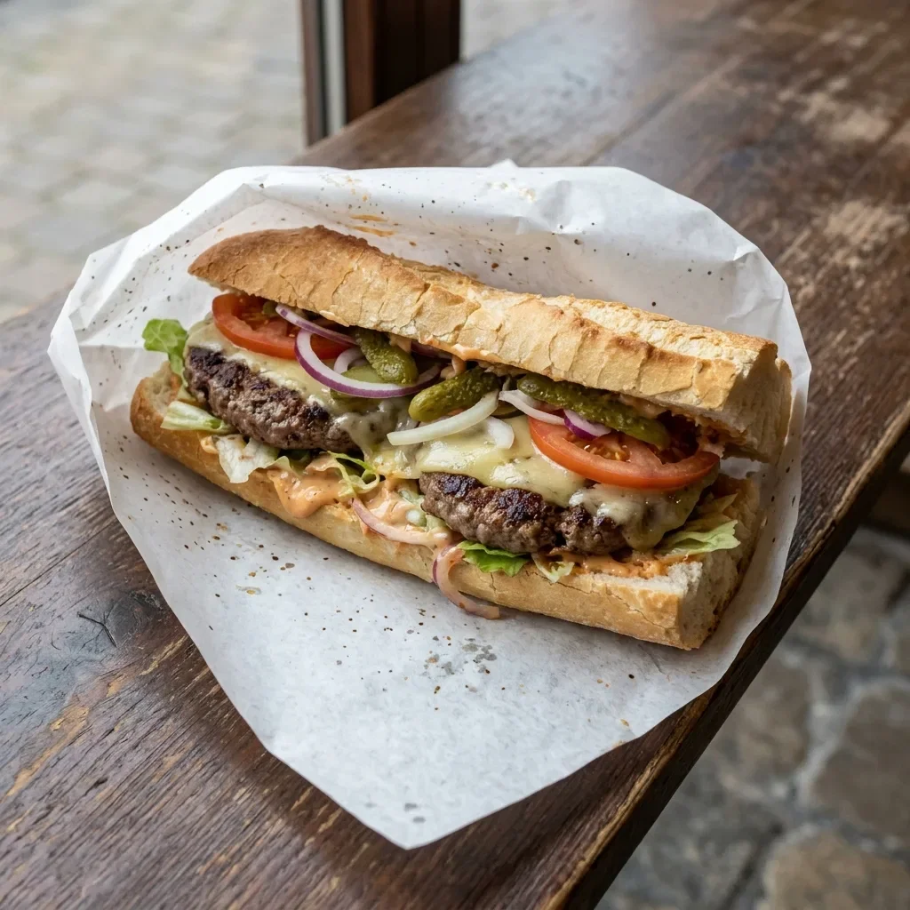 Franse hamburger groot