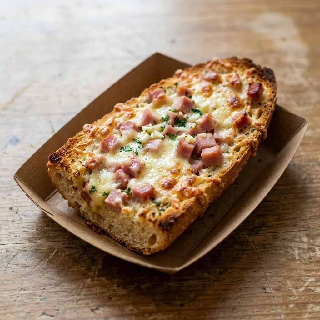 Lookbrood met kaas en hesp