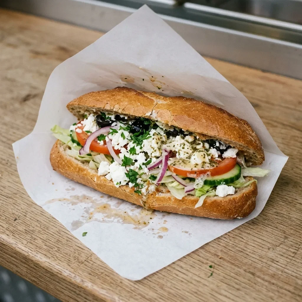 Vegetarisch broodje feta