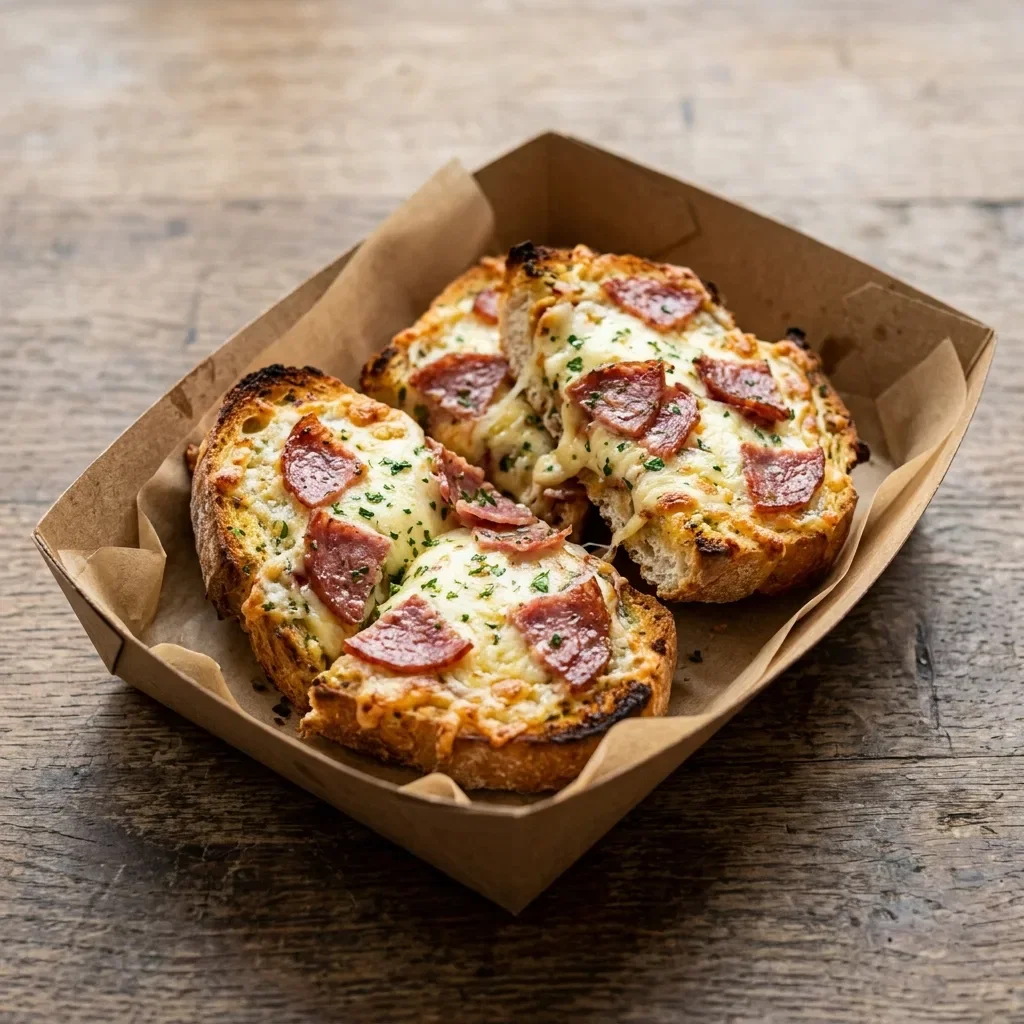 Lookbrood met salami
