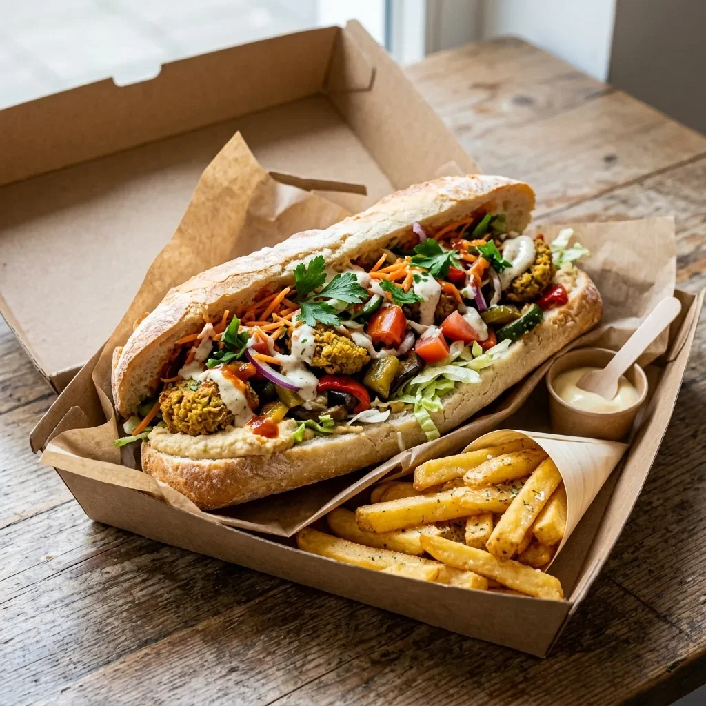 Vegetarisch broodje mix groot