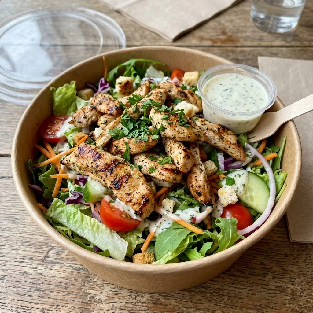 Salade mix kip grill