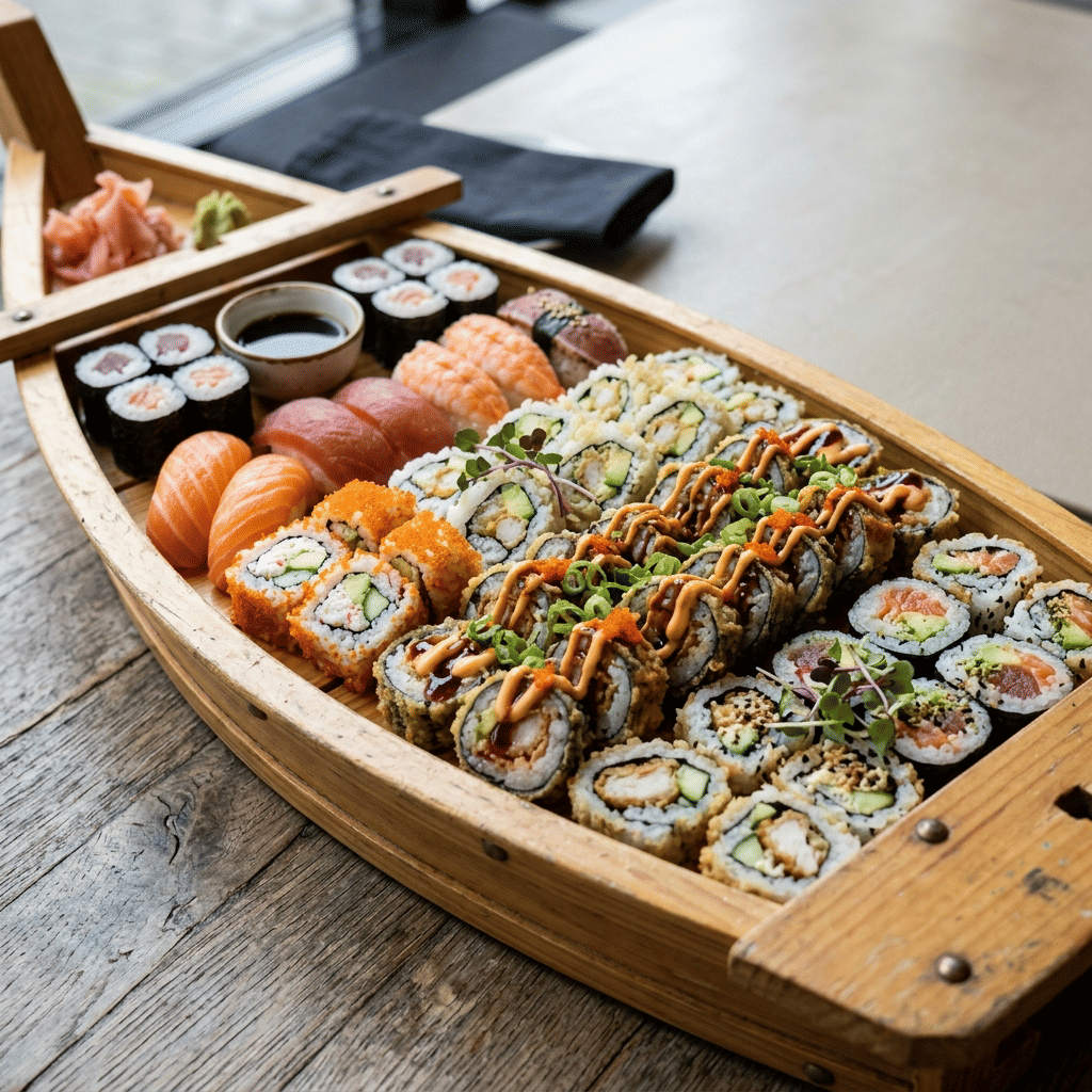 Sushi boat 4 personen