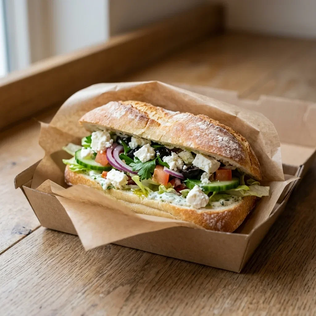 Broodje vegetarisch feta klein