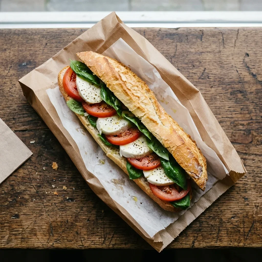 Broodje mozzarella groot
