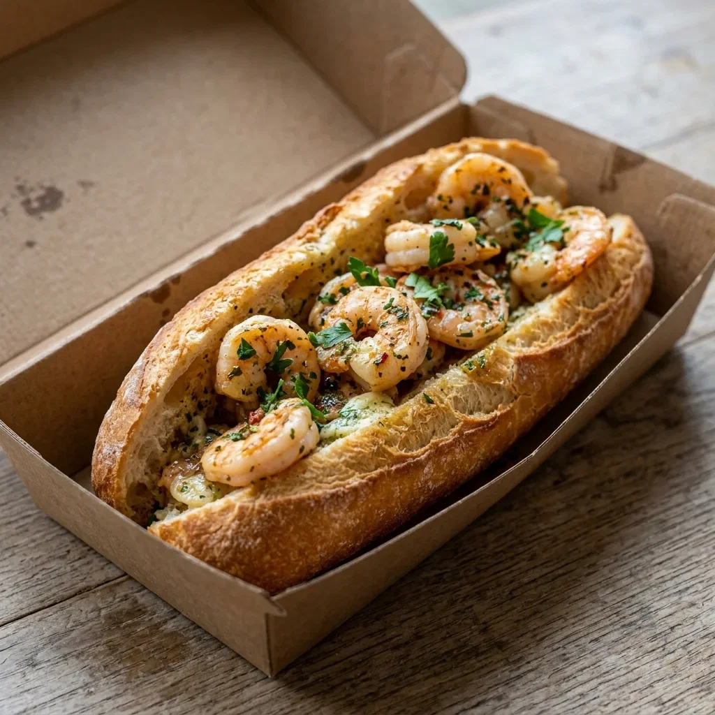 Scampi bread