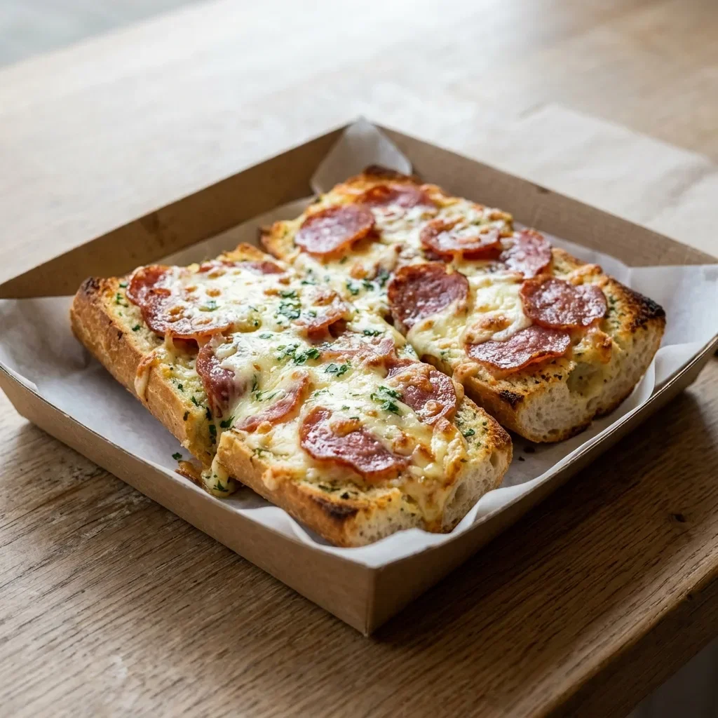 Lookbrood met kaas en salami