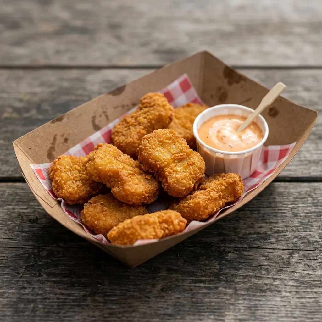 Crispy chicken nuggets