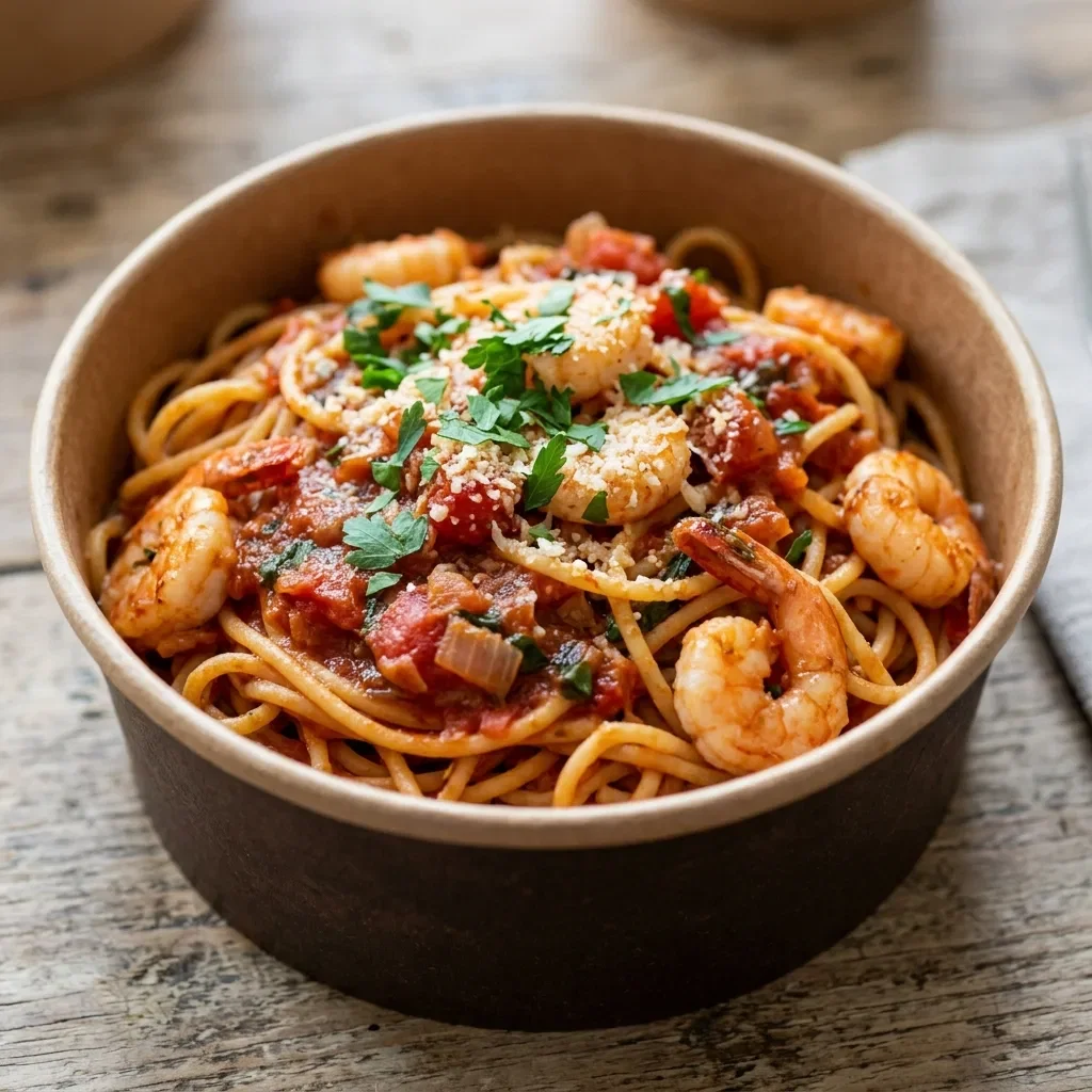 Spaghetti scampi