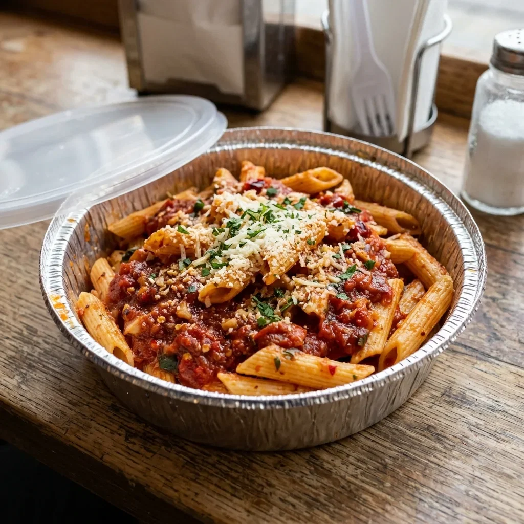 Penne arrabiata (pikant)