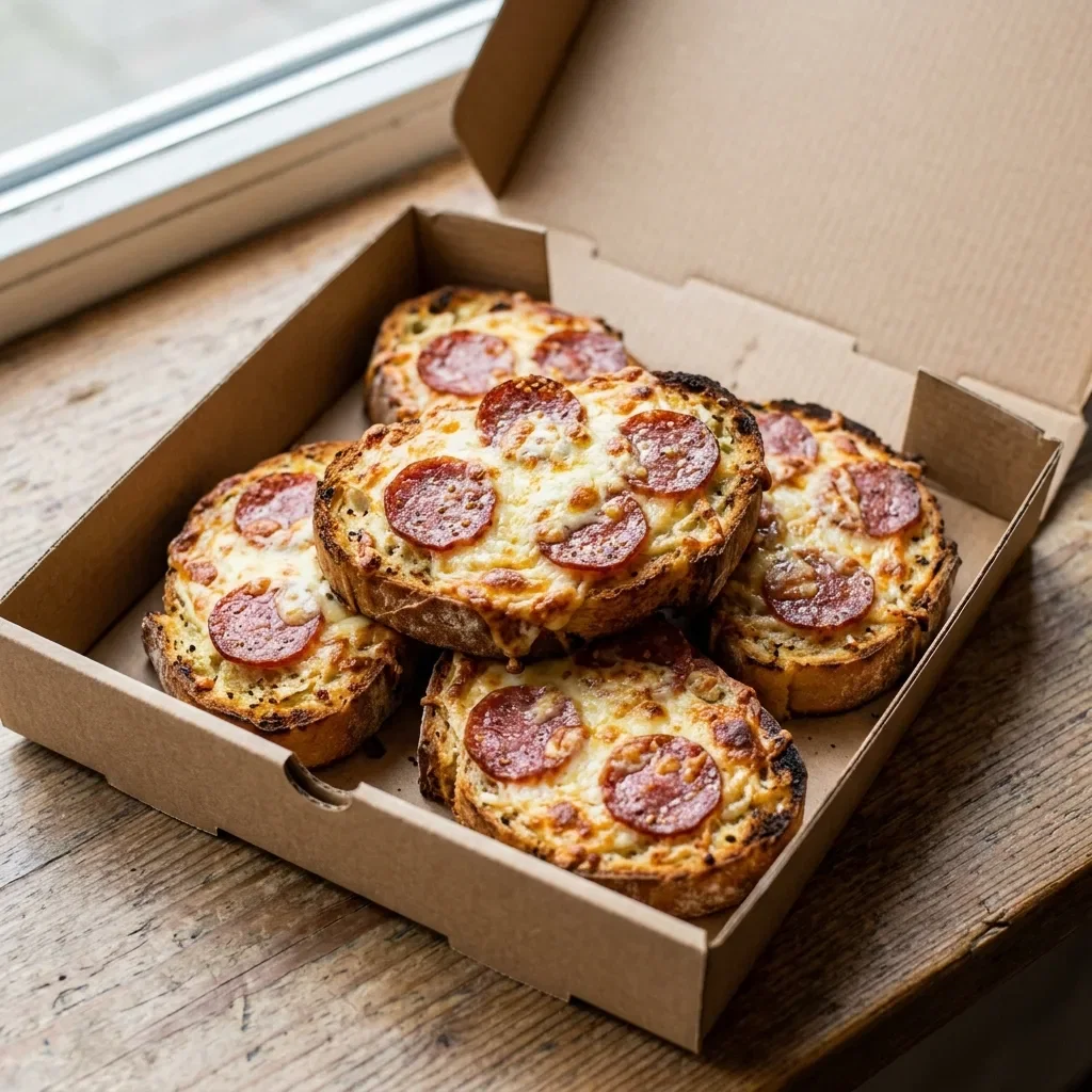 Lookbrood met kaas en salami