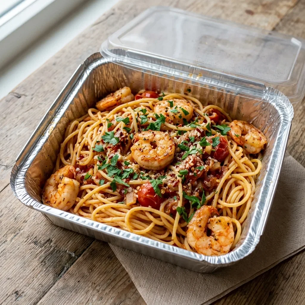 Spaghetti scampi