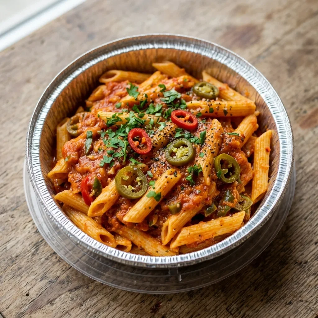 Penne arrabiata (pikant)