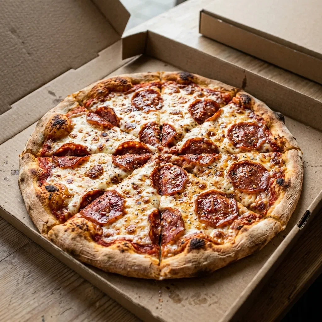 Pizza salami large
