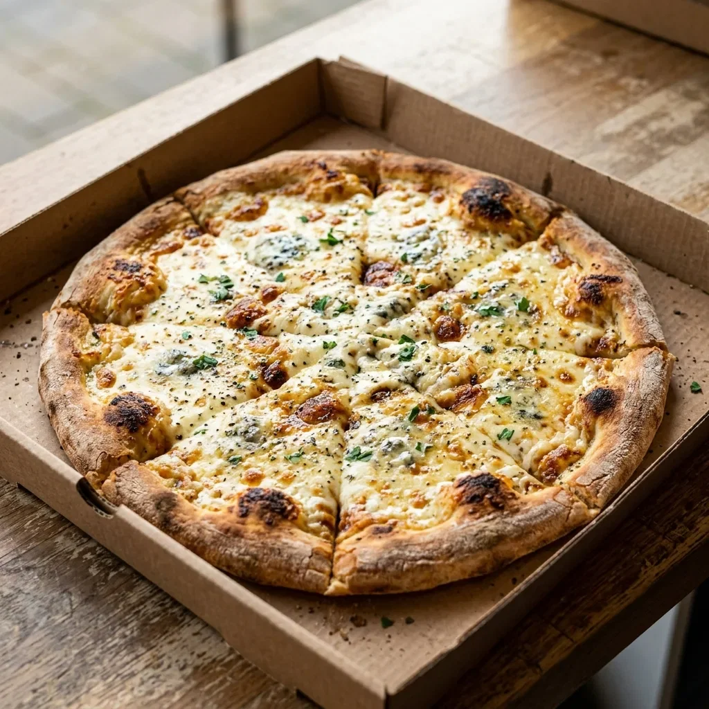 Pizza quattro formaggi large