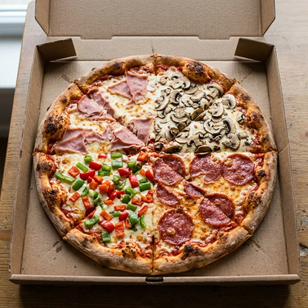 Pizza quattro stagioni large