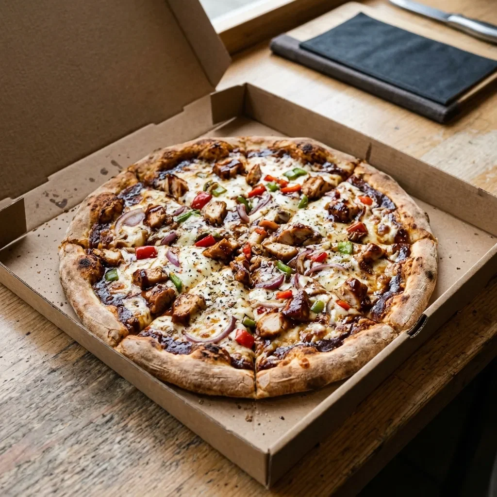 Pizza bbq chicken large