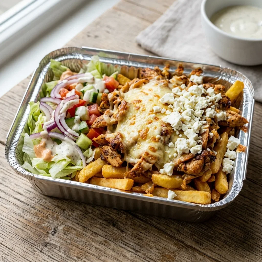 Kapsalon kip feta