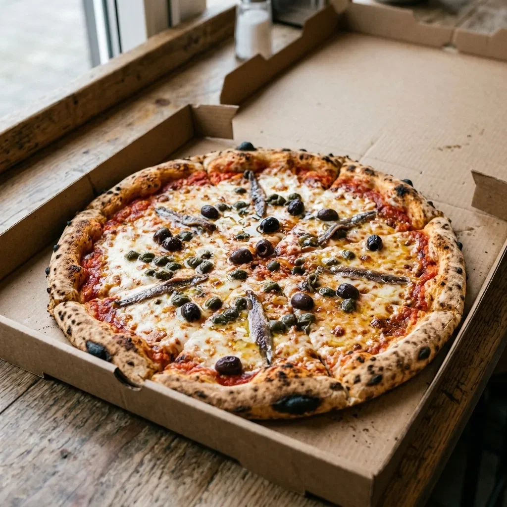 Pizza napolitana large