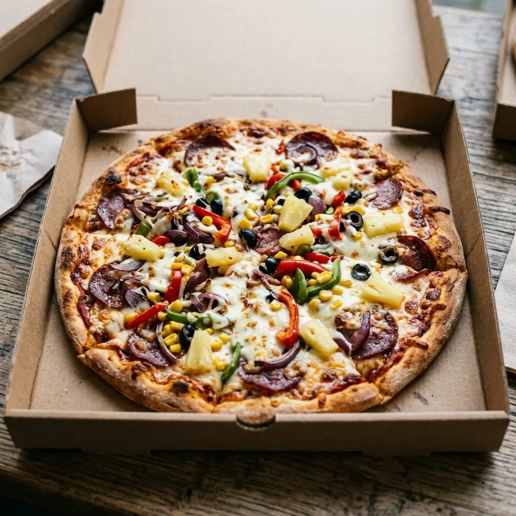 Pizza full option medium