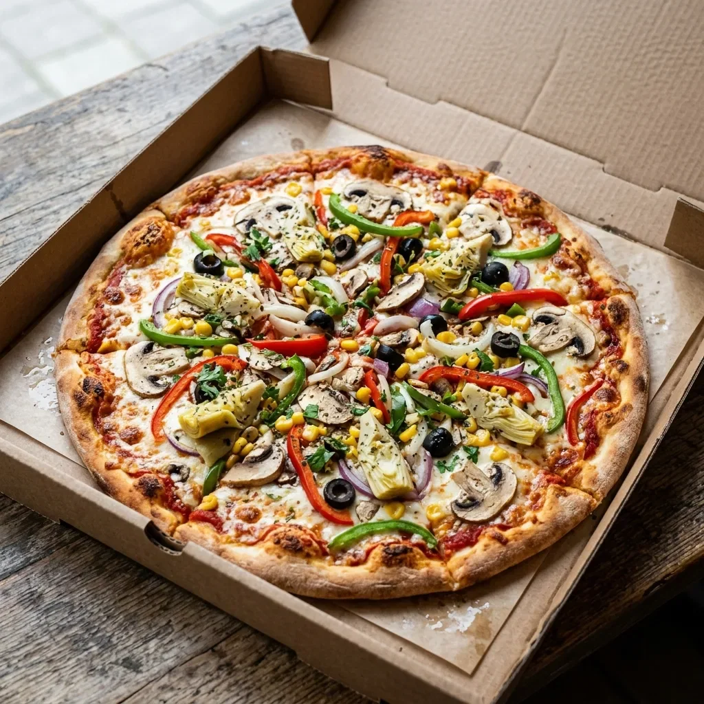 Pizza vegetariana large