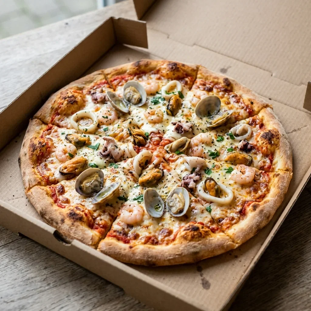 Pizza frutti di mare medium