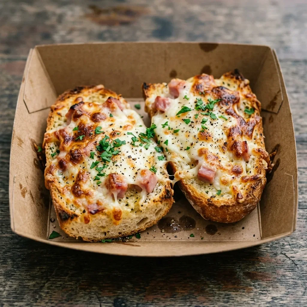 Lookbrood met kaas en ham