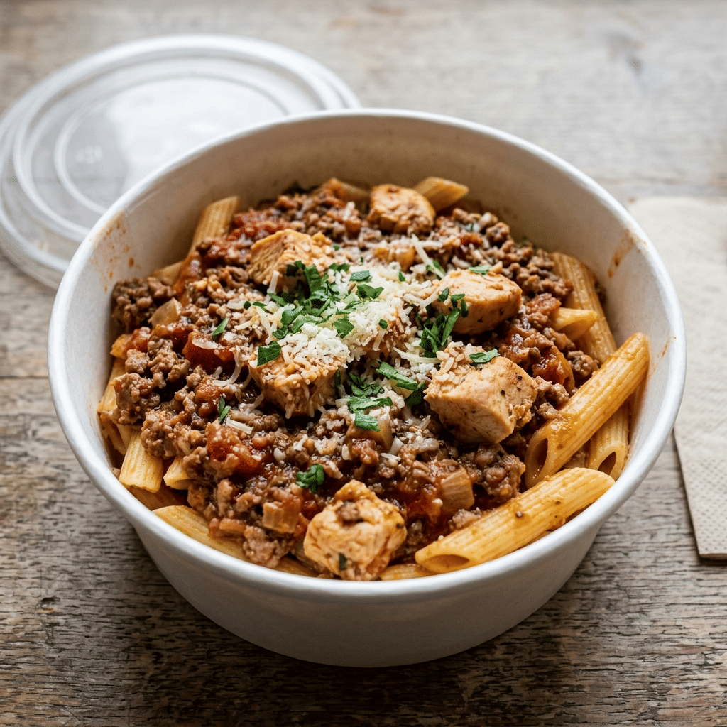 Pasta pollo