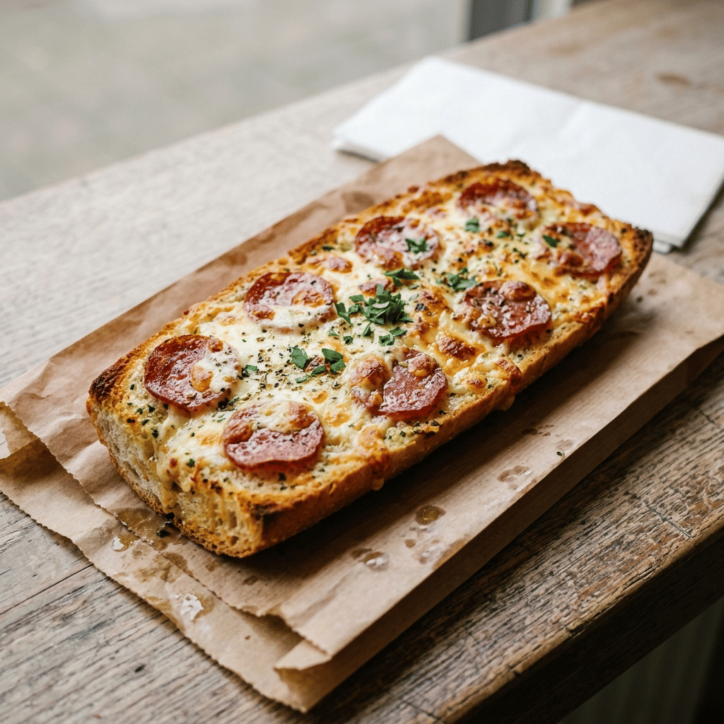 Lookbrood kaas salami