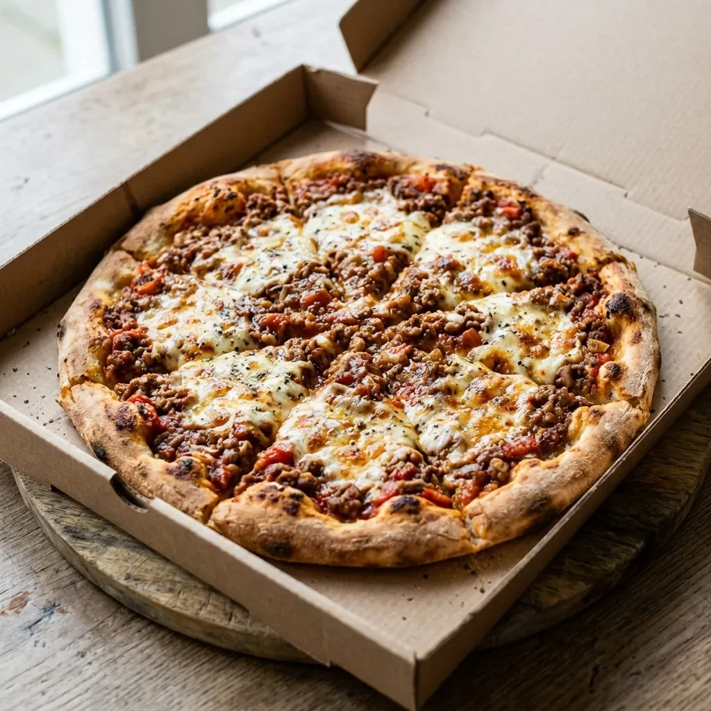 Pizza bolognese