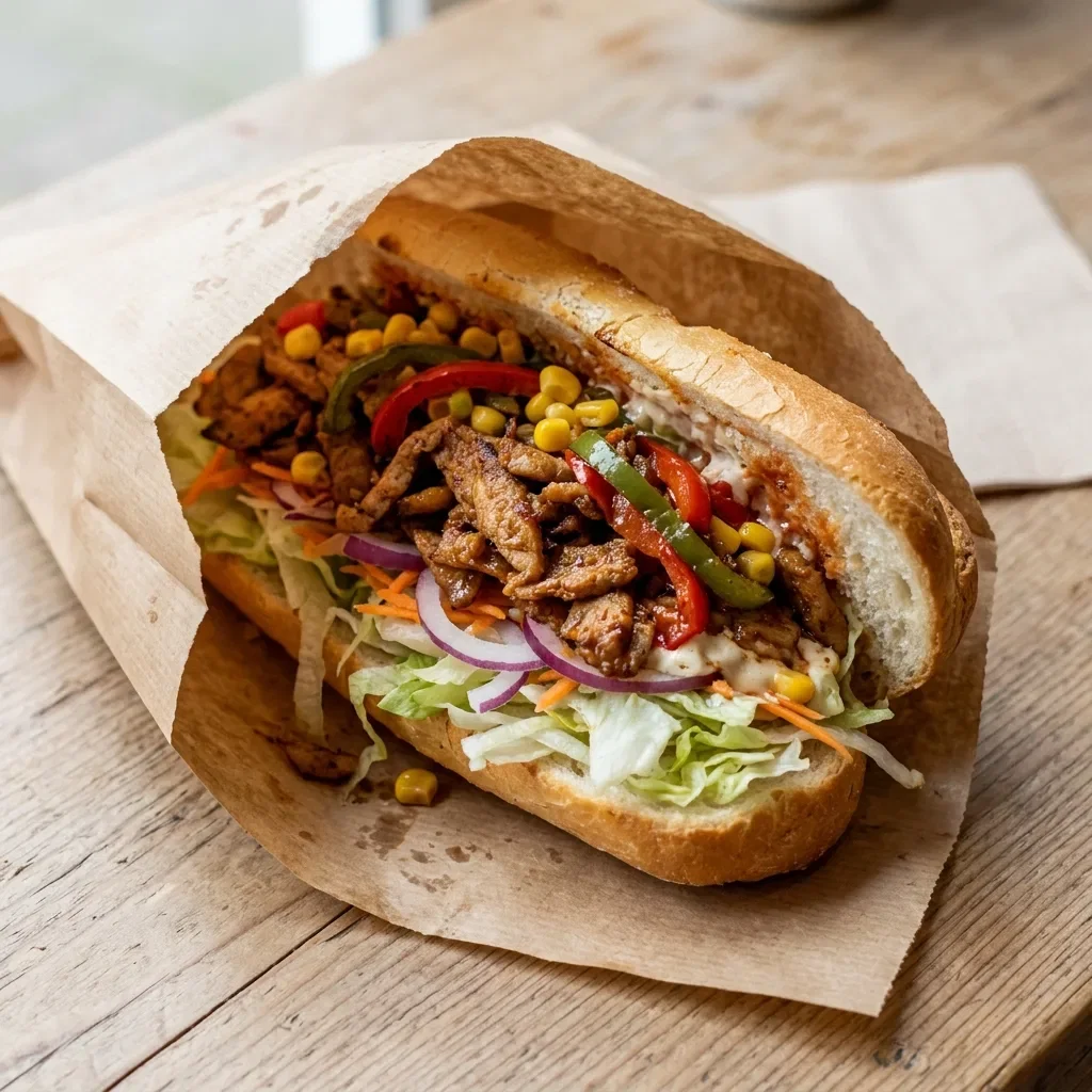 Broodje pita mexicano