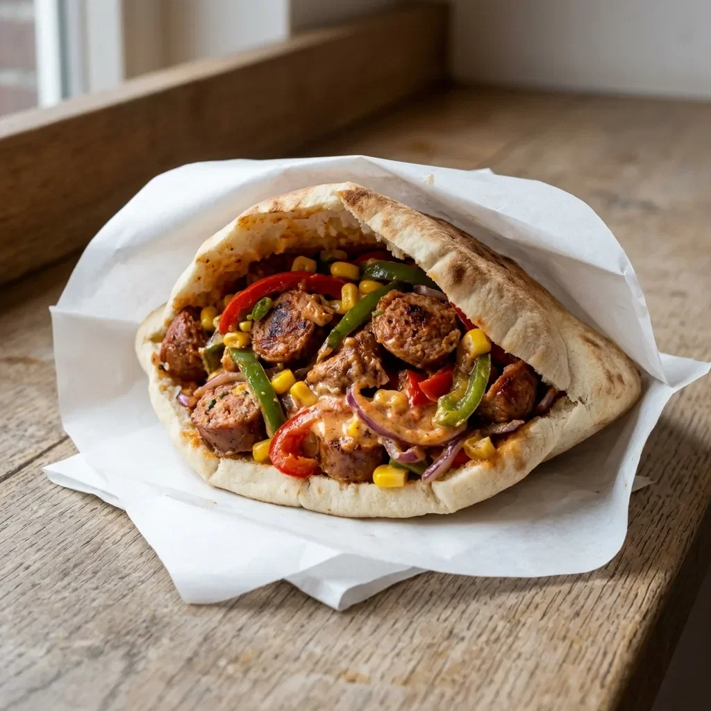 Broodje pita mexicano