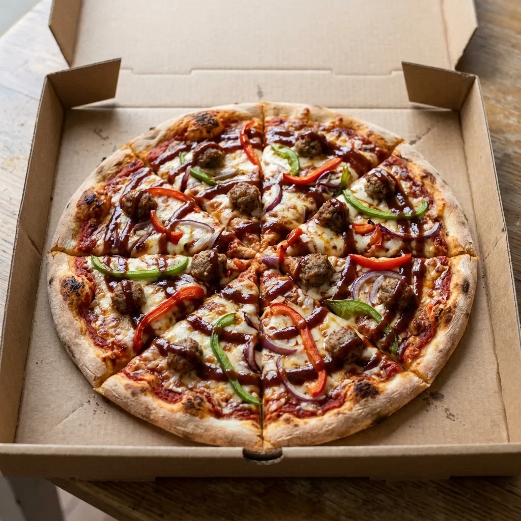Pizza barbecue meatballs medium