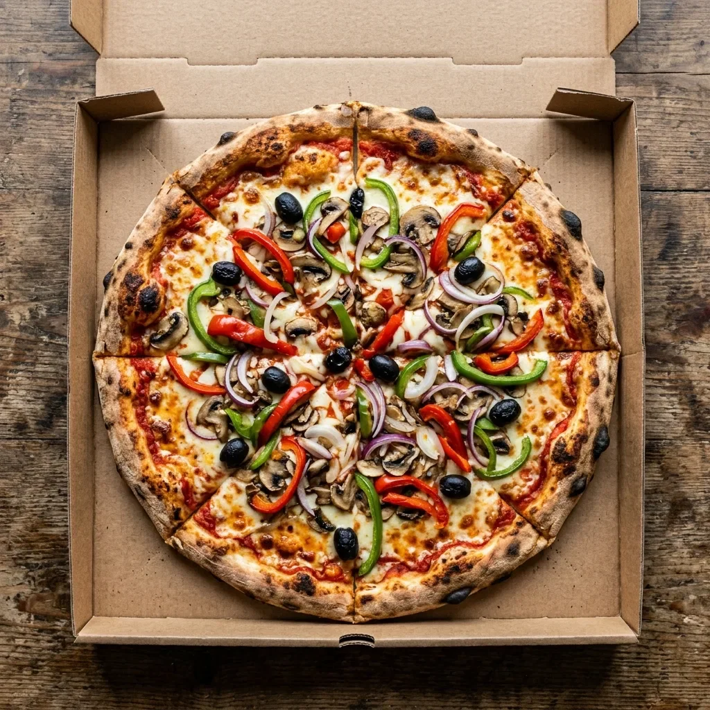 Pizza vegetariana large
