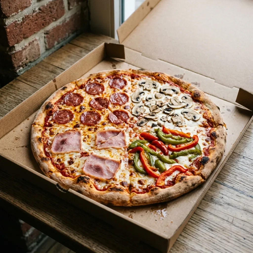 Pizza quattro stagione large