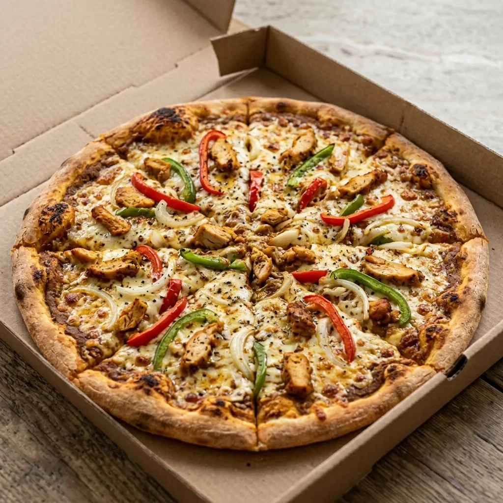 Pizza curry exotica large