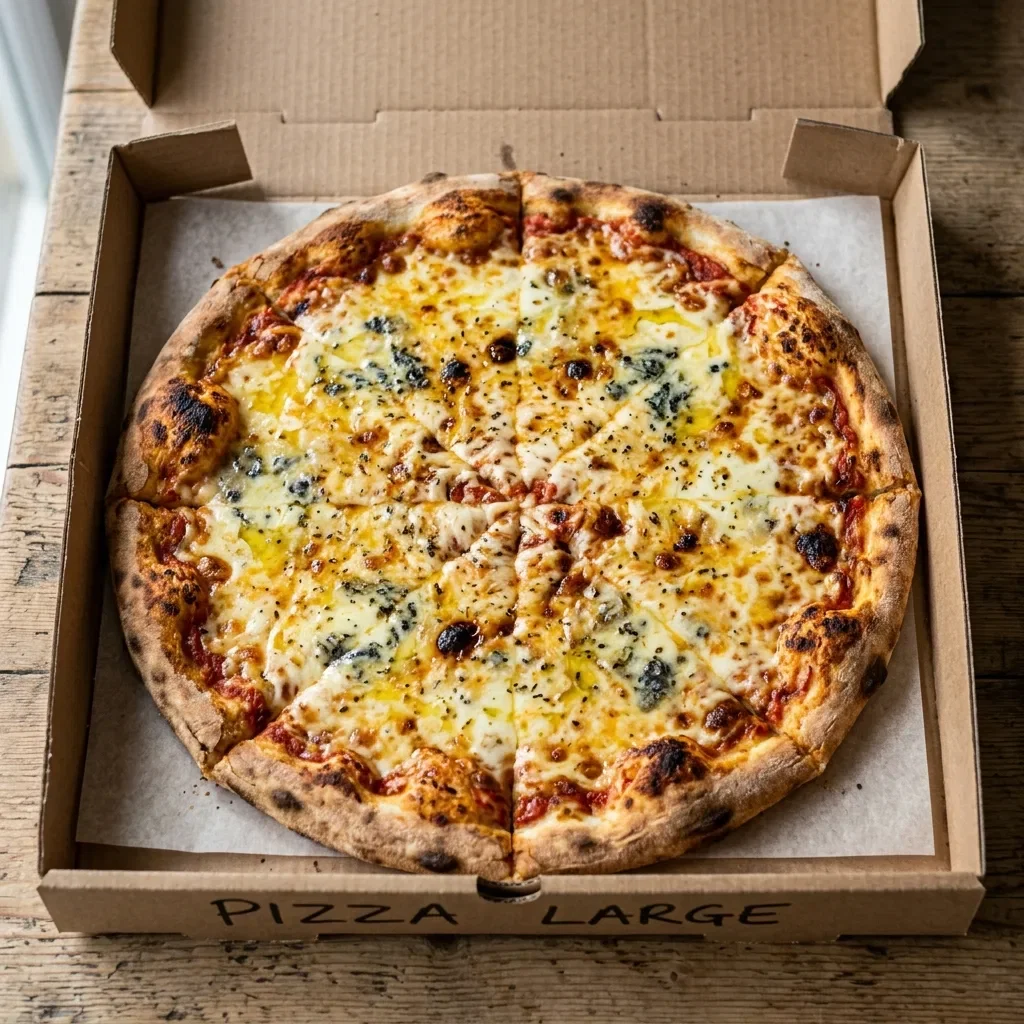 Pizza quattro formaggi large