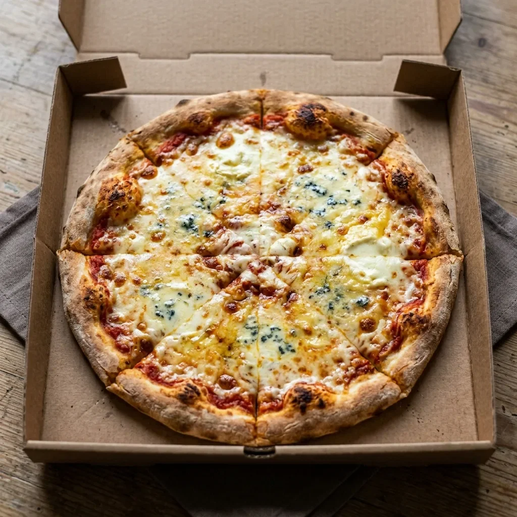 Pizza quattro formaggi medium