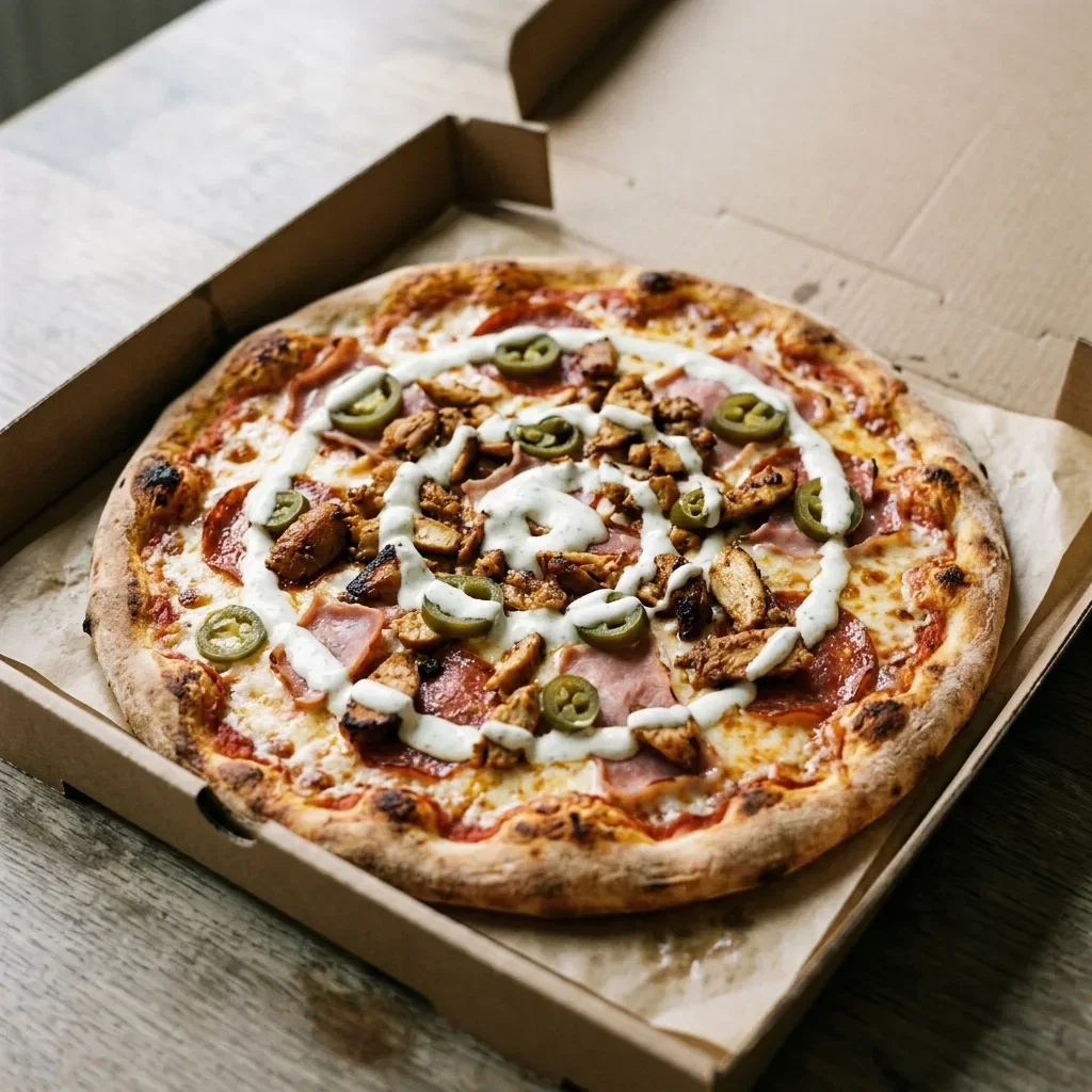 Pizza hot shoarma medium