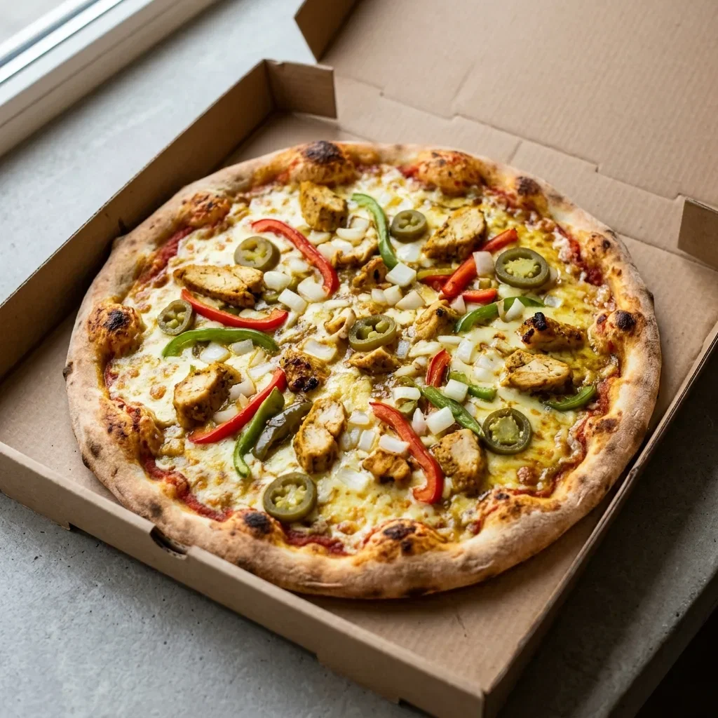 Pizza hot pollo medium
