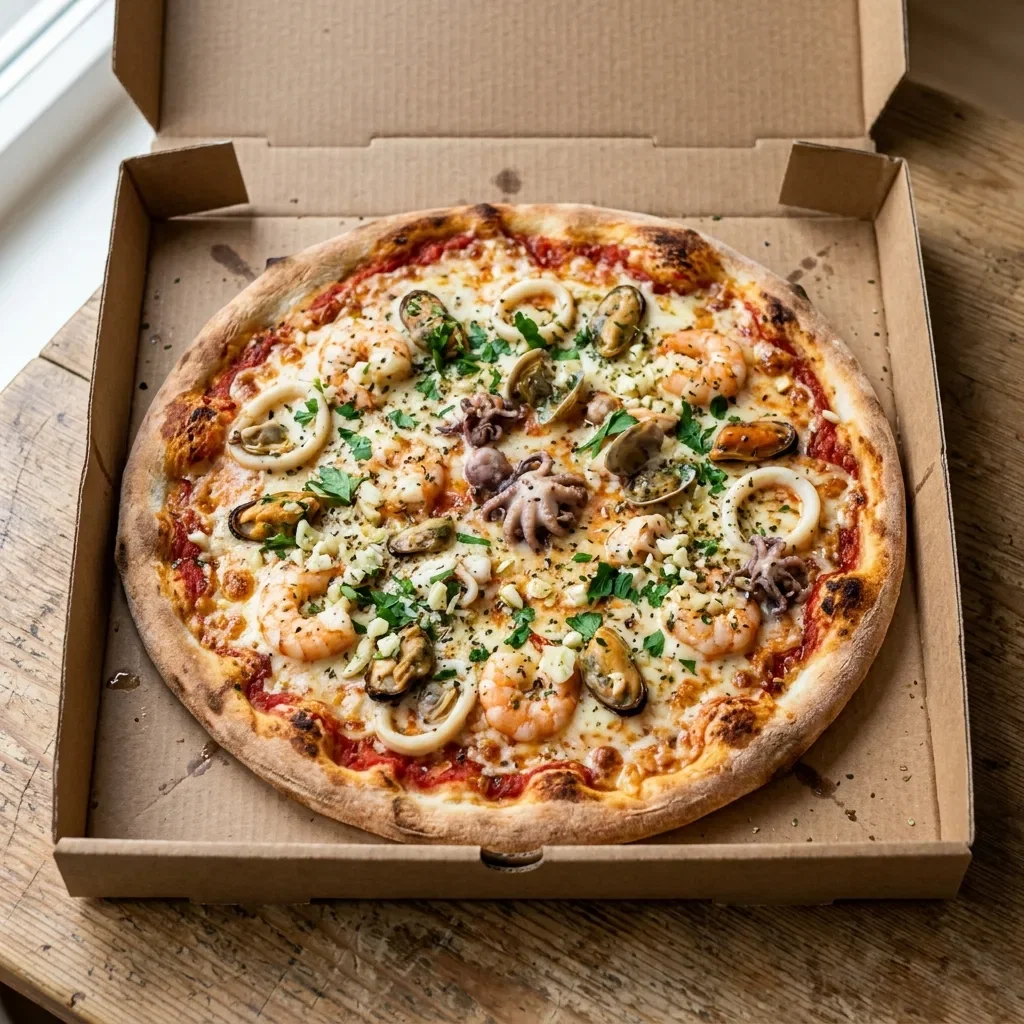 Pizza pescatore medium
