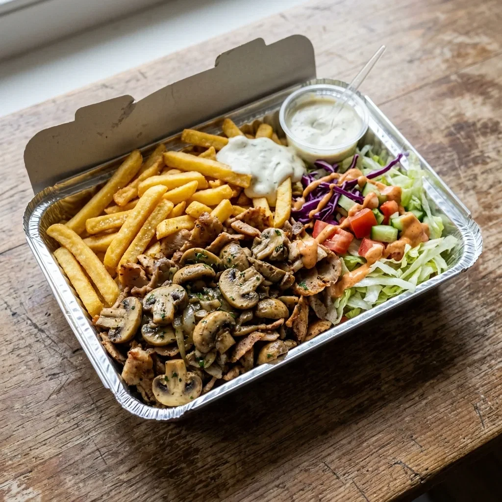 Schotel pita champignons