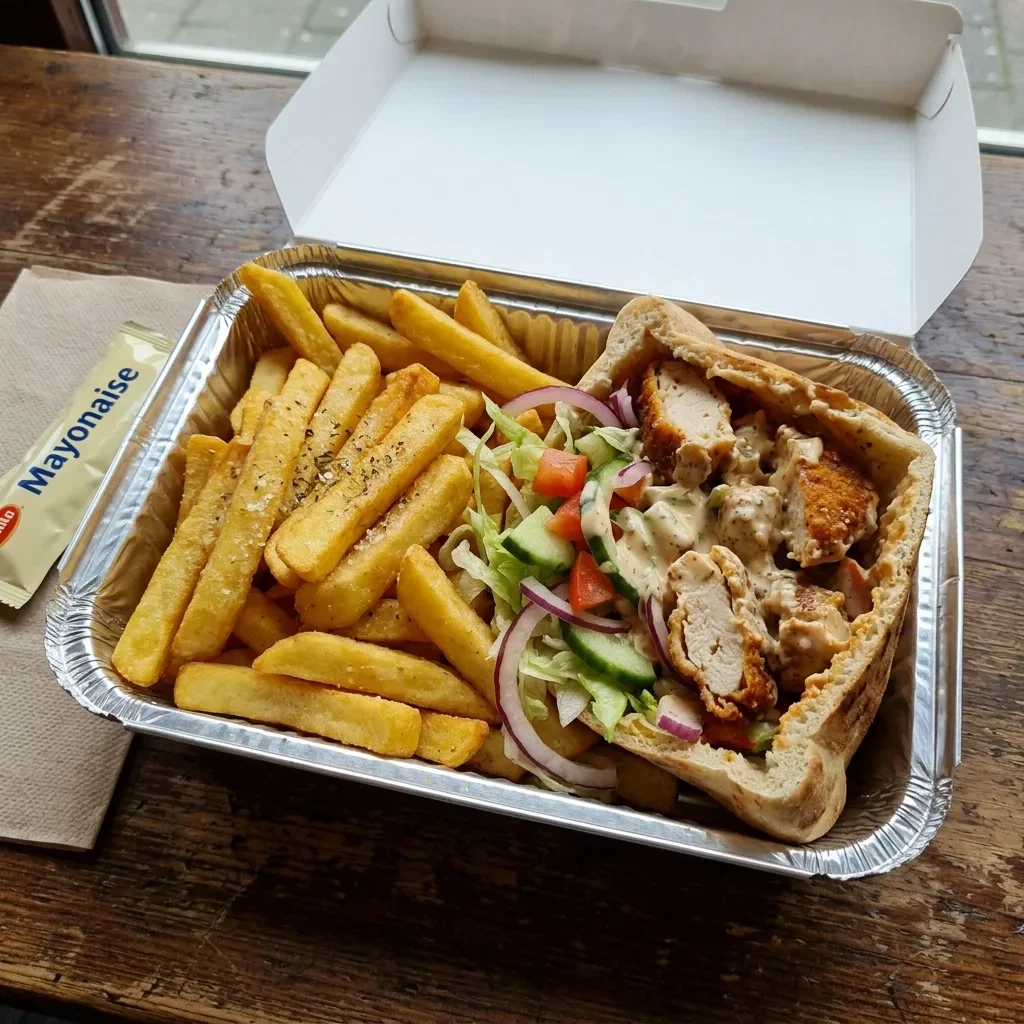 Schotel pita kipburger